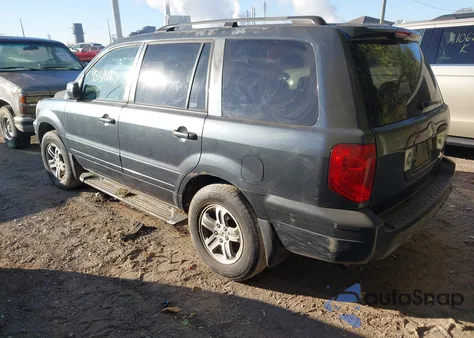 2005 Honda Pilot Ex-L from USA, damaged, VIN 5FNYF18685B061234